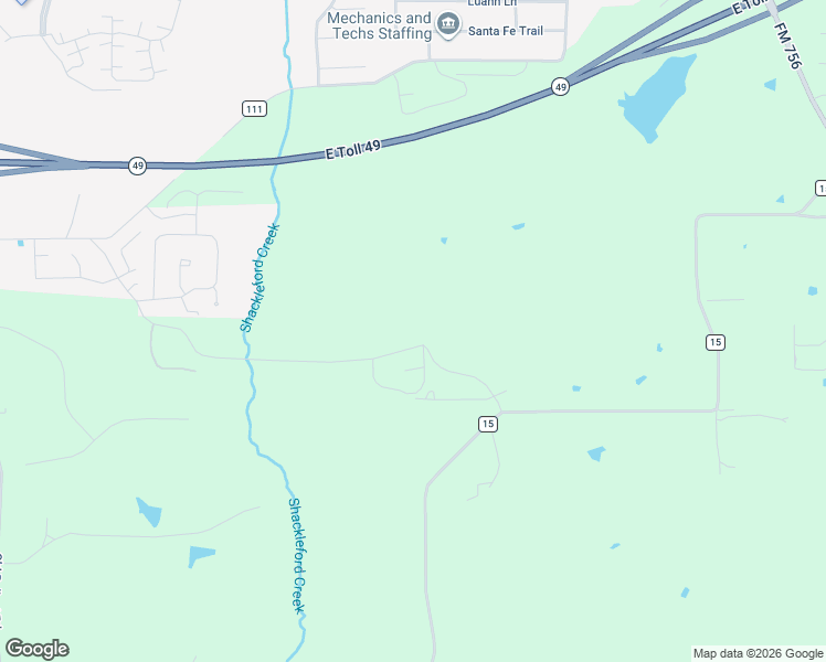 map of restaurants, bars, coffee shops, grocery stores, and more near 16997 County Road 15 in Tyler