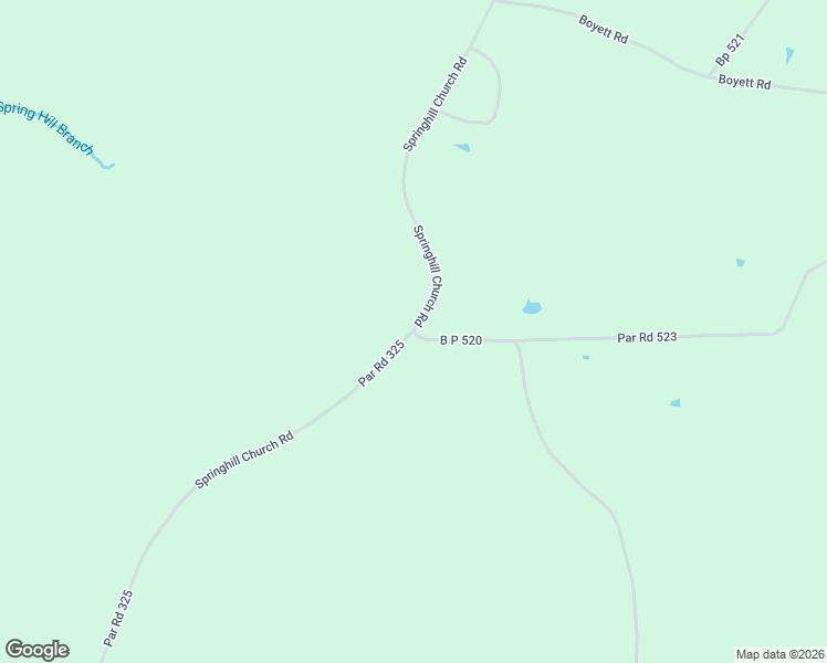 map of restaurants, bars, coffee shops, grocery stores, and more near 255 Springhill Church Road in Ringgold