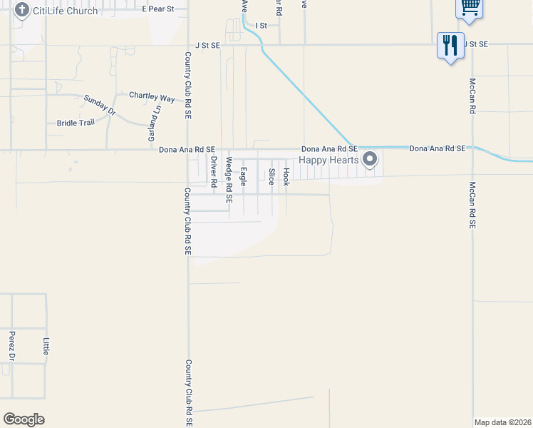 map of restaurants, bars, coffee shops, grocery stores, and more near Putting Green in Deming