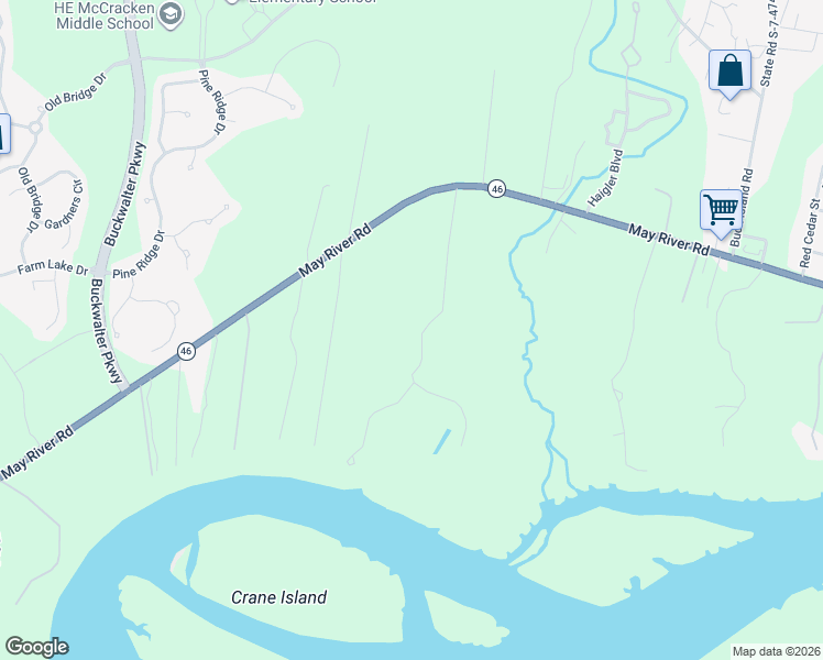 map of restaurants, bars, coffee shops, grocery stores, and more near 35 Linden Plantation Drive in Bluffton
