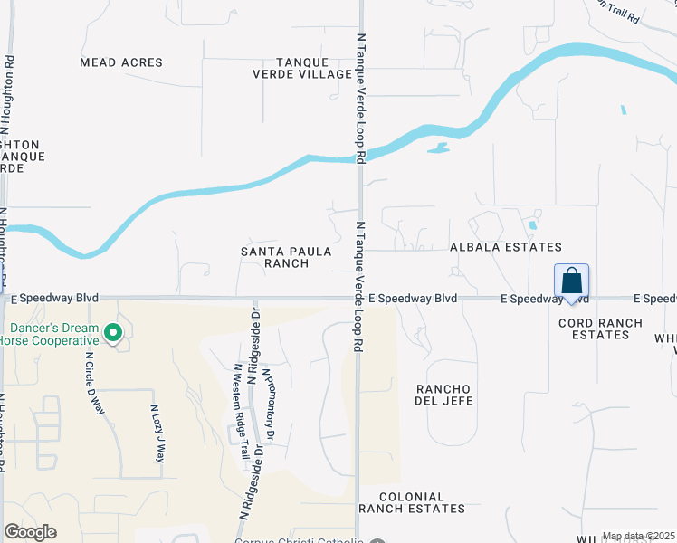 map of restaurants, bars, coffee shops, grocery stores, and more near 11036 East Deer Tank Place in Tucson