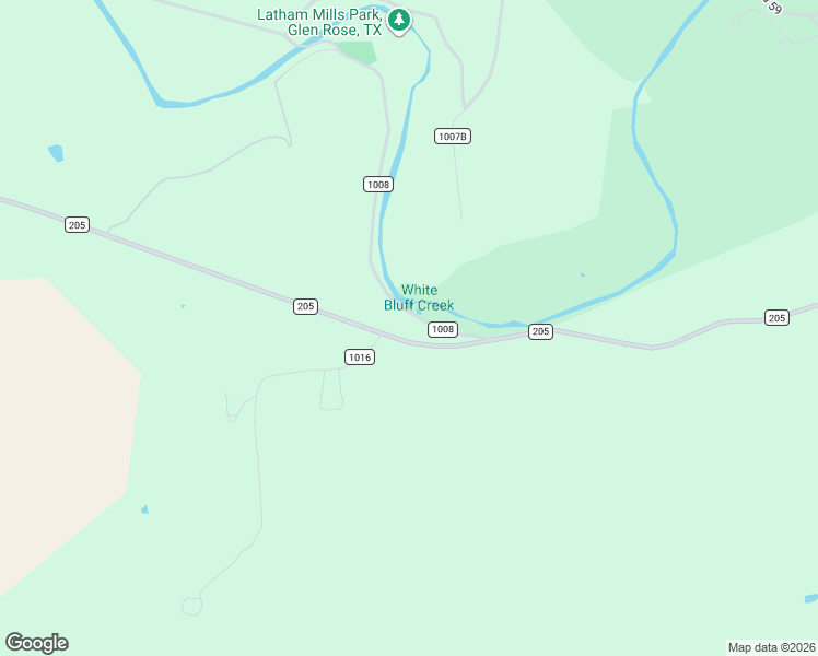map of restaurants, bars, coffee shops, grocery stores, and more near 4622 Farm to Market 205 in Glen Rose