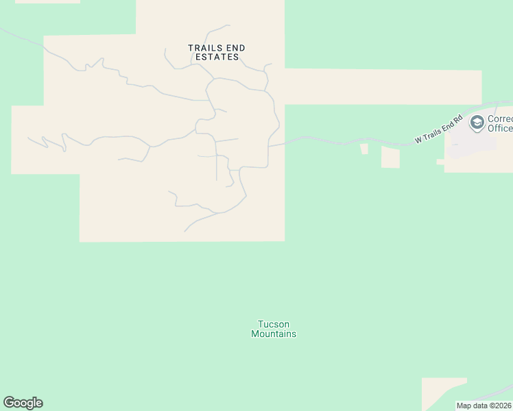 map of restaurants, bars, coffee shops, grocery stores, and more near 6321 West Trails End Road in Tucson