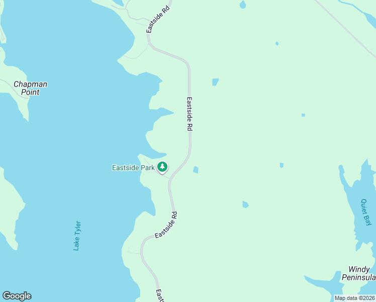 map of restaurants, bars, coffee shops, grocery stores, and more near 16598 Eastside Road in Tyler