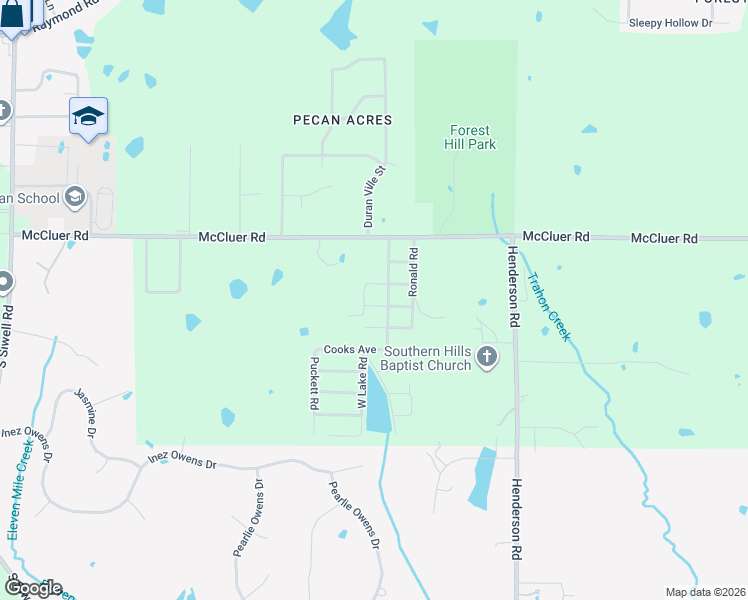 map of restaurants, bars, coffee shops, grocery stores, and more near 1400 Taylor Avenue in Jackson