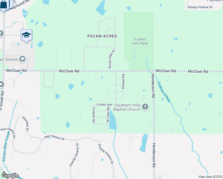 map of restaurants, bars, coffee shops, grocery stores, and more near 1400 Taylor Avenue in Jackson