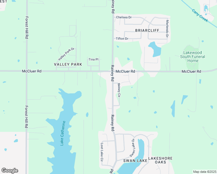 map of restaurants, bars, coffee shops, grocery stores, and more near 3917 Rainey Road in Jackson