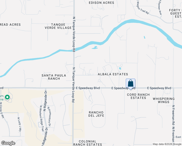 map of restaurants, bars, coffee shops, grocery stores, and more near 1360 North Tanque Verde Loop Road in Tucson