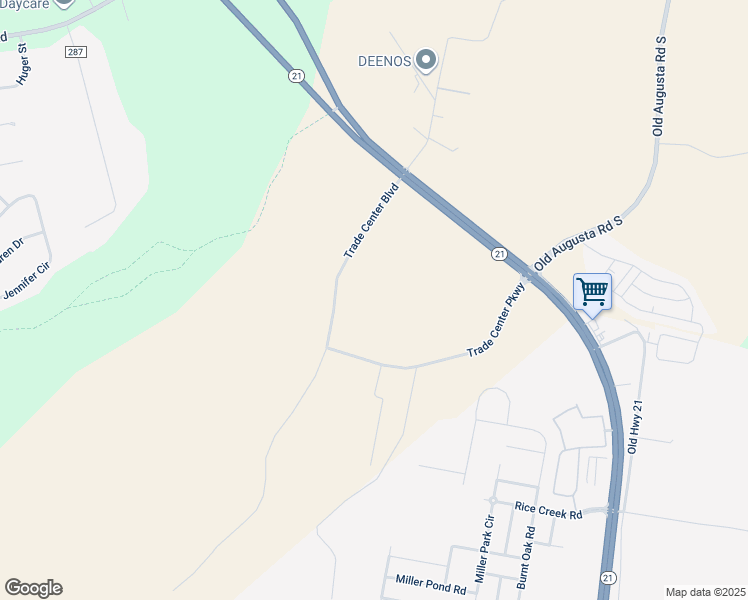 map of restaurants, bars, coffee shops, grocery stores, and more near 1004 Trade Center Parkway in Rincon