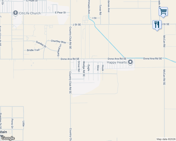 map of restaurants, bars, coffee shops, grocery stores, and more near 3016 Eagle Drive Southeast in Deming