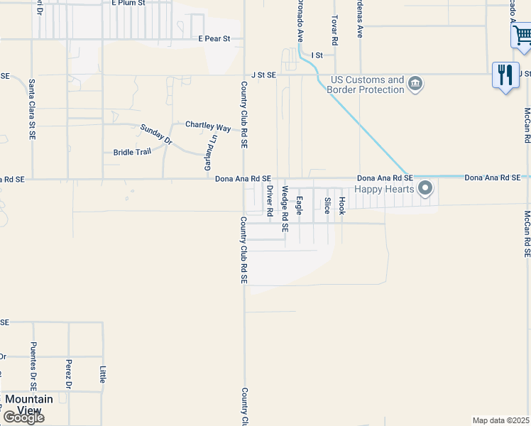 map of restaurants, bars, coffee shops, grocery stores, and more near 3016 Driver Road in Deming