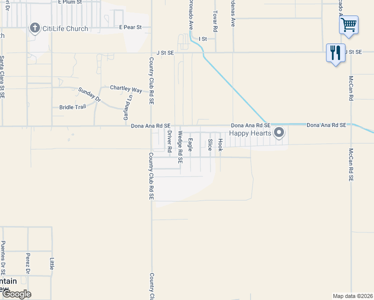 map of restaurants, bars, coffee shops, grocery stores, and more near 3016 Eagle Drive Southeast in Deming