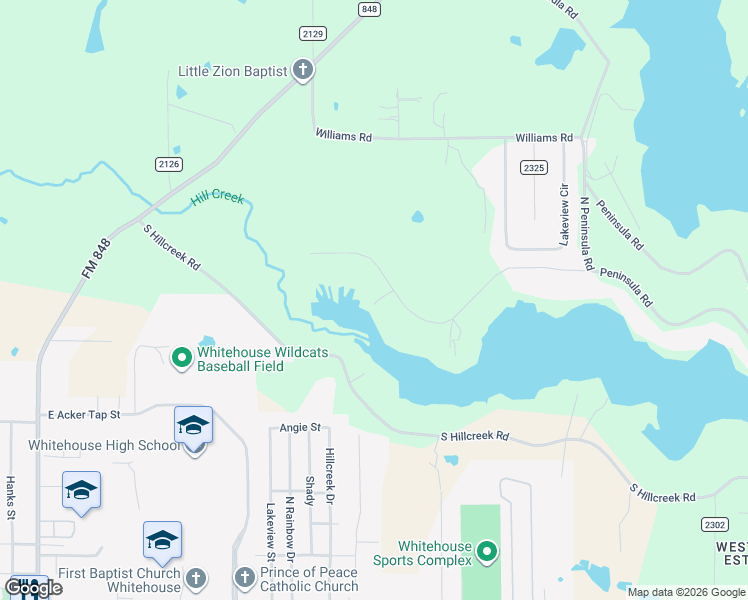 map of restaurants, bars, coffee shops, grocery stores, and more near 14419 West Peninsula Road in Whitehouse