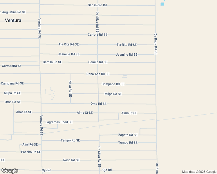 map of restaurants, bars, coffee shops, grocery stores, and more near 6519-6529 Campana Road Southwest in Deming