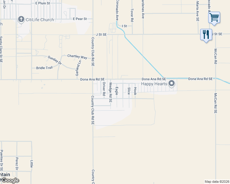 map of restaurants, bars, coffee shops, grocery stores, and more near 3016 Eagle Drive Southeast in Deming