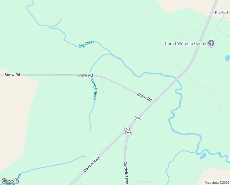 map of restaurants, bars, coffee shops, grocery stores, and more near Snow Road in Hawkinsville
