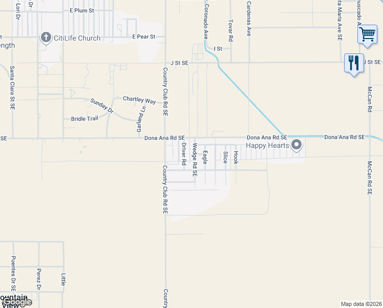 map of restaurants, bars, coffee shops, grocery stores, and more near 3016 Eagle Drive Southeast in Deming