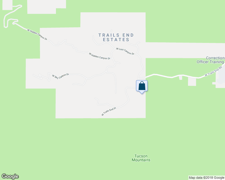 map of restaurants, bars, coffee shops, grocery stores, and more near 6476 West Lost Canyon Drive in Tucson