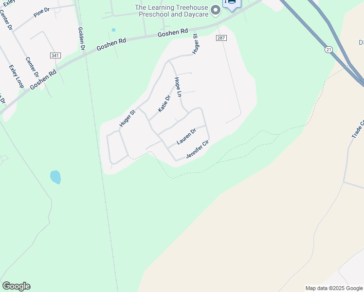 map of restaurants, bars, coffee shops, grocery stores, and more near 109 Lauren Drive in Rincon
