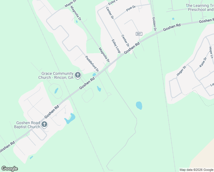 map of restaurants, bars, coffee shops, grocery stores, and more near 975 Goshen Road in Rincon