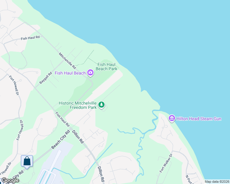 map of restaurants, bars, coffee shops, grocery stores, and more near 246 Beach City Road in Hilton Head Island