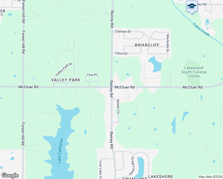 map of restaurants, bars, coffee shops, grocery stores, and more near 662 McCluer Road in Jackson