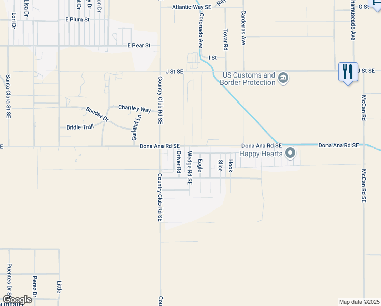 map of restaurants, bars, coffee shops, grocery stores, and more near 2605 Water Hazard in Deming