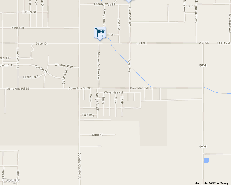 map of restaurants, bars, coffee shops, grocery stores, and more near Water Hazard in Deming