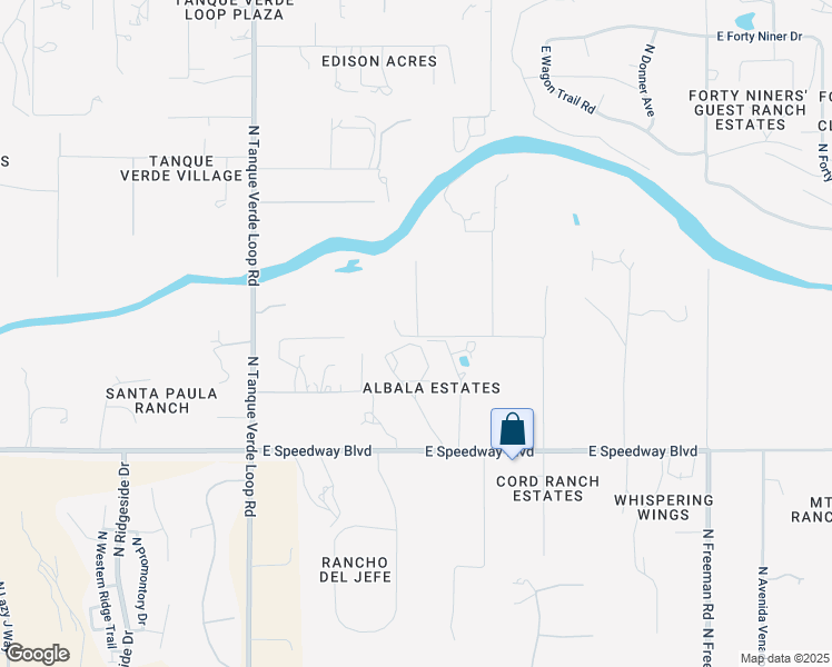 map of restaurants, bars, coffee shops, grocery stores, and more near 11455 East Fairmount Street in Tucson