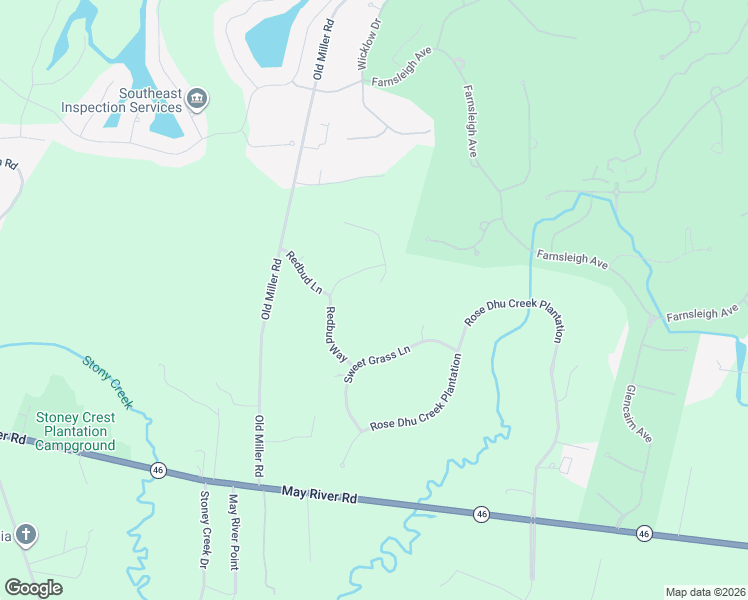 map of restaurants, bars, coffee shops, grocery stores, and more near 2 Dove Tree Lane in Bluffton