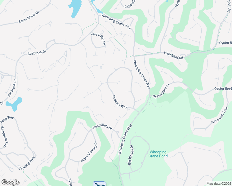 map of restaurants, bars, coffee shops, grocery stores, and more near 18 Rookery Way in Hilton Head Island
