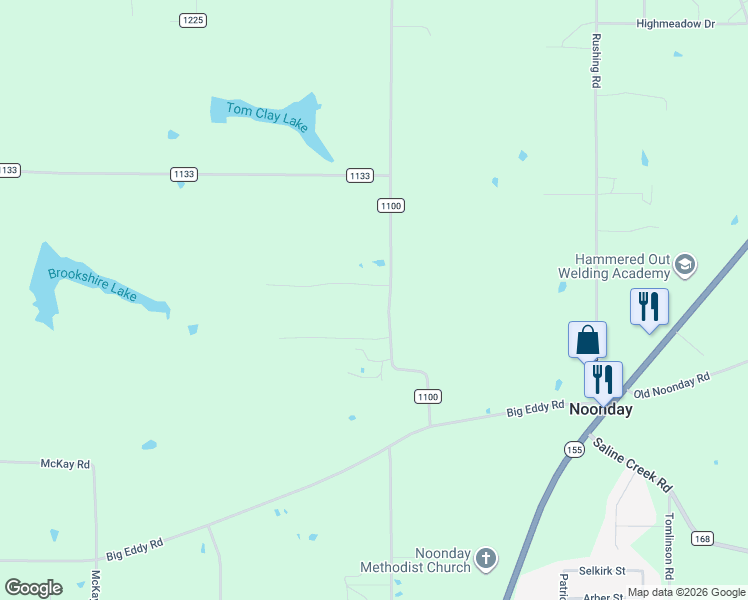 map of restaurants, bars, coffee shops, grocery stores, and more near 16598 Turtle Creek Road in Flint