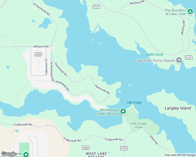 map of restaurants, bars, coffee shops, grocery stores, and more near 13245 Peninsula Rd in Whitehouse
