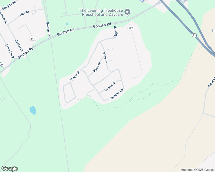 map of restaurants, bars, coffee shops, grocery stores, and more near 109 Lauren Drive in Rincon
