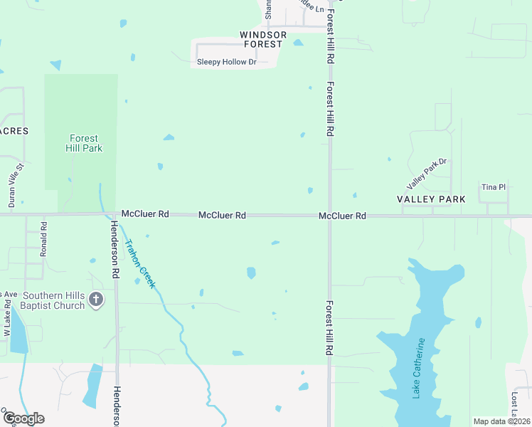 map of restaurants, bars, coffee shops, grocery stores, and more near 1104 McCluer Road in Jackson