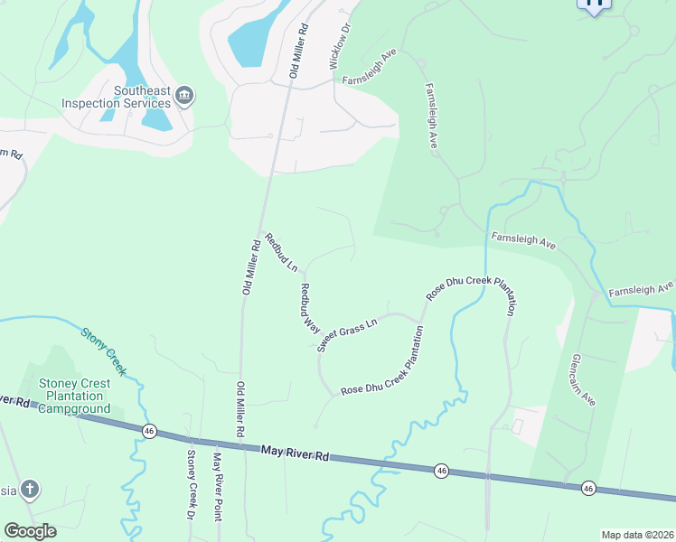 map of restaurants, bars, coffee shops, grocery stores, and more near 2 Dove Tree Lane in Bluffton