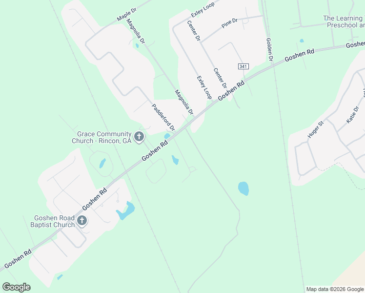 map of restaurants, bars, coffee shops, grocery stores, and more near 975 Goshen Road in Rincon