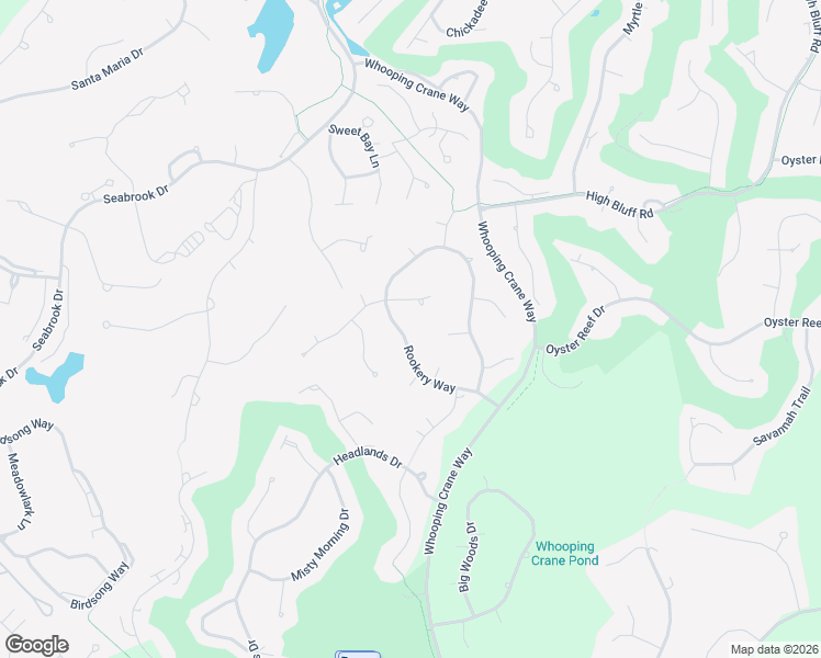 map of restaurants, bars, coffee shops, grocery stores, and more near 18 Rookery Way in Hilton Head Island