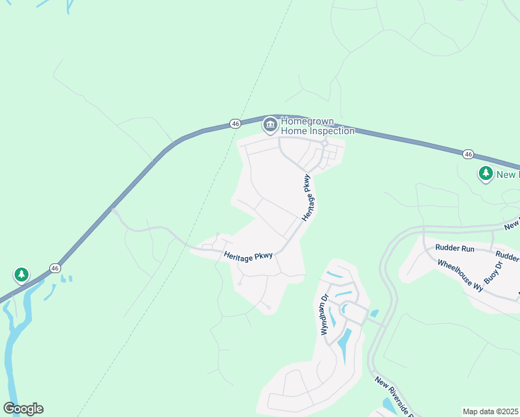 map of restaurants, bars, coffee shops, grocery stores, and more near 34 Spirit Way in Bluffton
