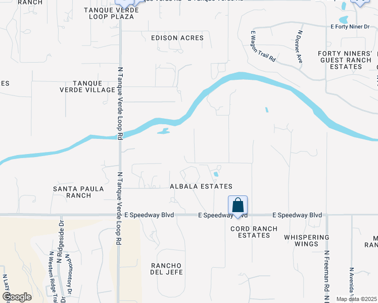 map of restaurants, bars, coffee shops, grocery stores, and more near 11455 East Fairmount Street in Tucson