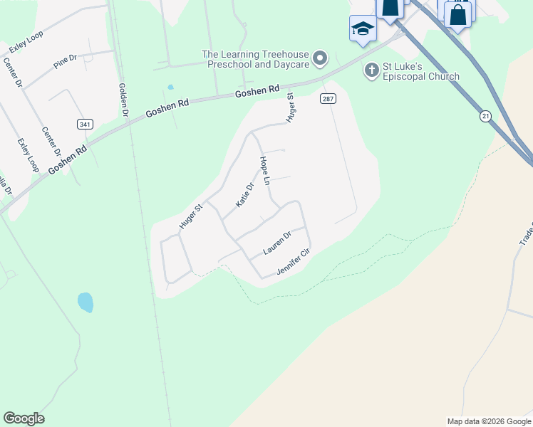 map of restaurants, bars, coffee shops, grocery stores, and more near 100 Delaney Court in Rincon