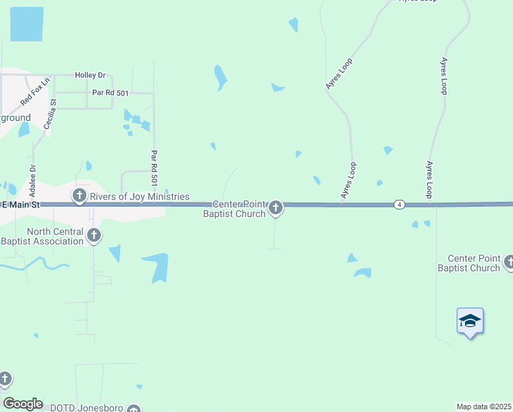 map of restaurants, bars, coffee shops, grocery stores, and more near 4342 Highway 4 in Jonesboro