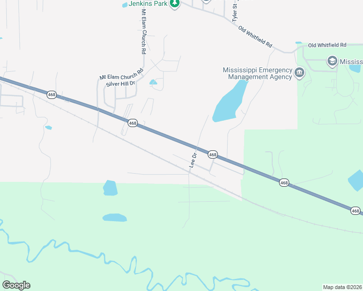 map of restaurants, bars, coffee shops, grocery stores, and more near 3121 Mississippi 468 in Pearl