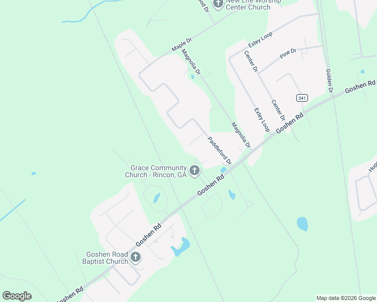 map of restaurants, bars, coffee shops, grocery stores, and more near 6 Brookfield Court in Rincon
