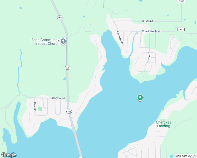 map of restaurants, bars, coffee shops, grocery stores, and more near 206 Pinoak Drive in Mabank