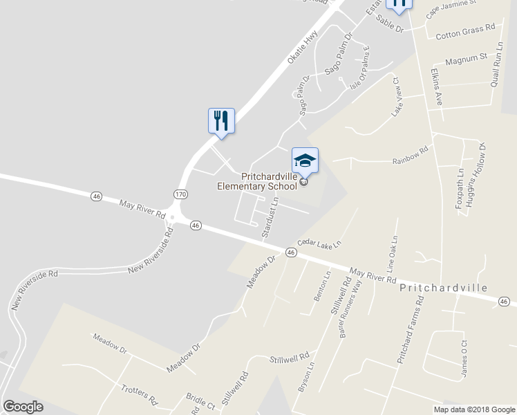 map of restaurants, bars, coffee shops, grocery stores, and more near 16 Fawns Leap in Bluffton