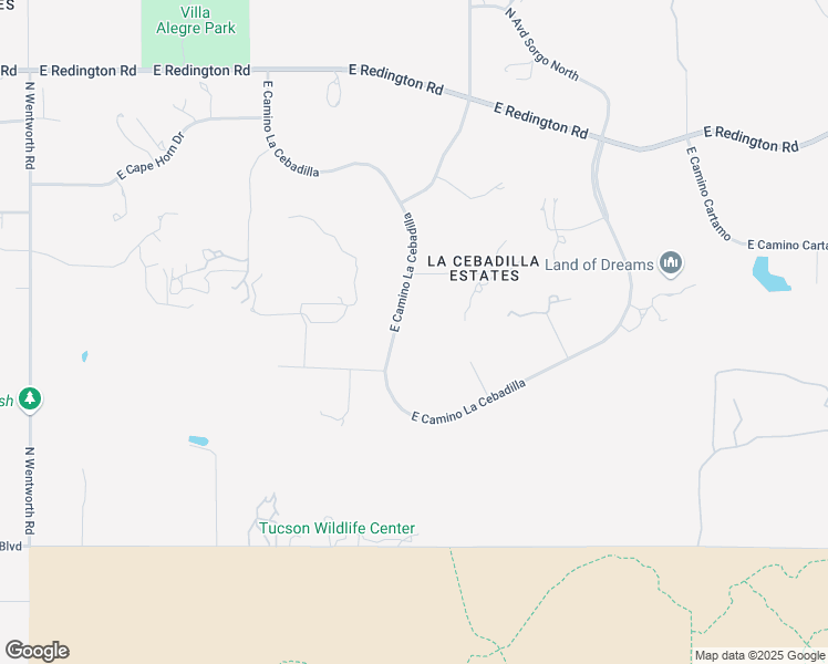 map of restaurants, bars, coffee shops, grocery stores, and more near 13355 East Camino La Cebadilla in Tucson