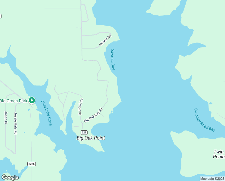 map of restaurants, bars, coffee shops, grocery stores, and more near 16187 Big Oak Bay Road in Tyler