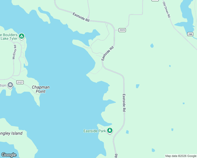 map of restaurants, bars, coffee shops, grocery stores, and more near 15996 Eastside Road in Tyler