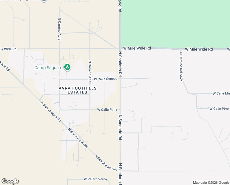 map of restaurants, bars, coffee shops, grocery stores, and more near 1935 North Sandario Road in Tucson